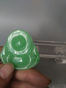 天然翡翠A货佛挂件 纯净无染，禅心佛语